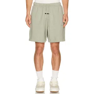 Fear of God ESSENTIALS Signature Classic Short in Concrete Heather & Dark Concrete Heather