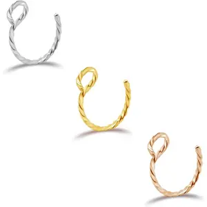 Nose Ring Hoop Nose Rings Set Nose  Lip Nose Rings  for Women Men Girl
