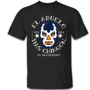 El Abuelo Mas Chingon T-Shirt – Funny Luchador Grandpa Tee, Classic Fit Mexican Style Shirt, Perfect Gift for Dad or Abuelo