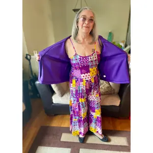 4.1.26 Jumper Patchwork cotton bellbottom hobo up to sm-xl