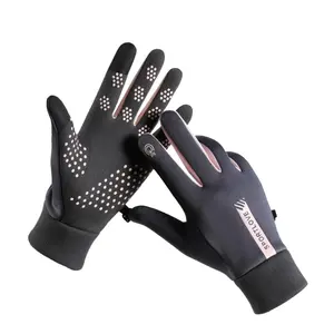 Men and Women Warm Gloves, Touch Screen Anti-Slip Fleece-Lined Thickened Gloves, Suitable for Outdoor Use in Autumn and Winter