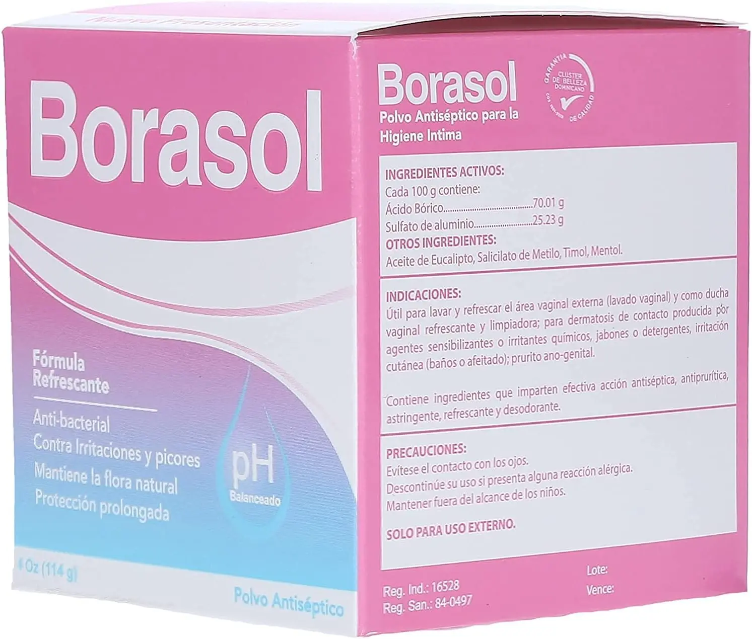 Antiseptic Powder Refreshing Deodorant and Vaginal Wash 4 OZ