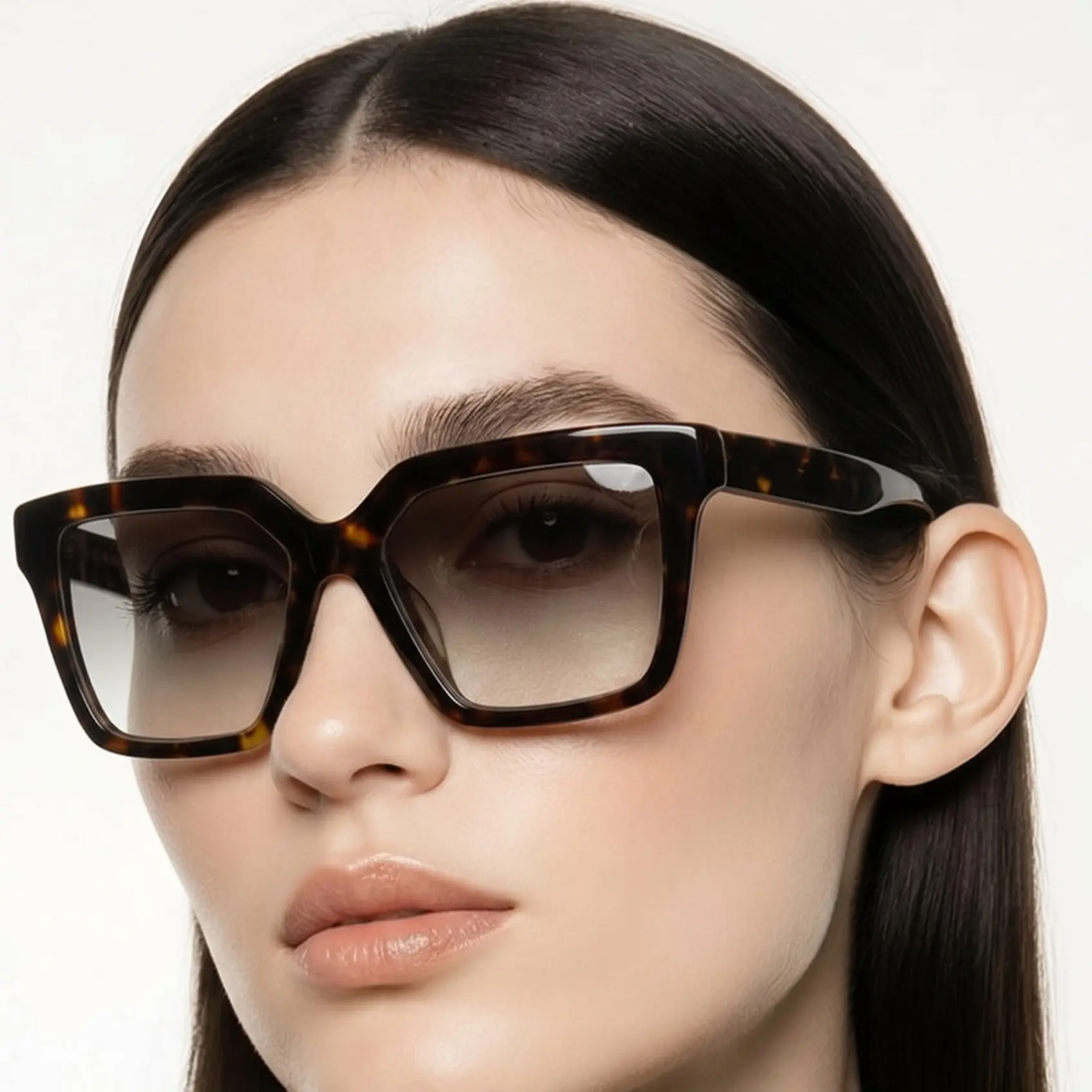 Pre-owned MIUMIU Modern, Solid, Sleek Honey Havana Sunglasses