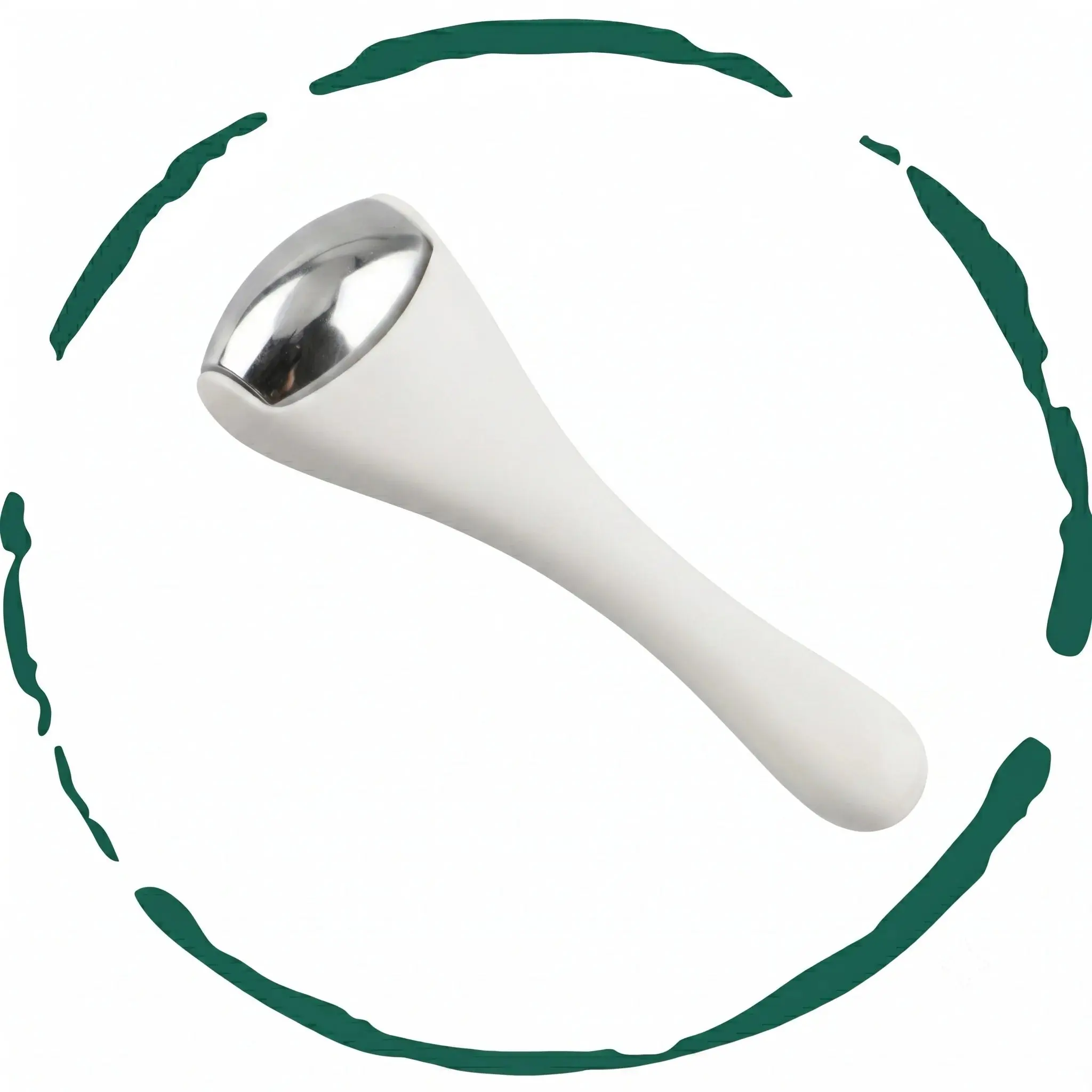 Ice Roller for Face & Eyes - Cooling Cryo Facial Roller Massager for De-Puffing, Redness & Tension Relief
