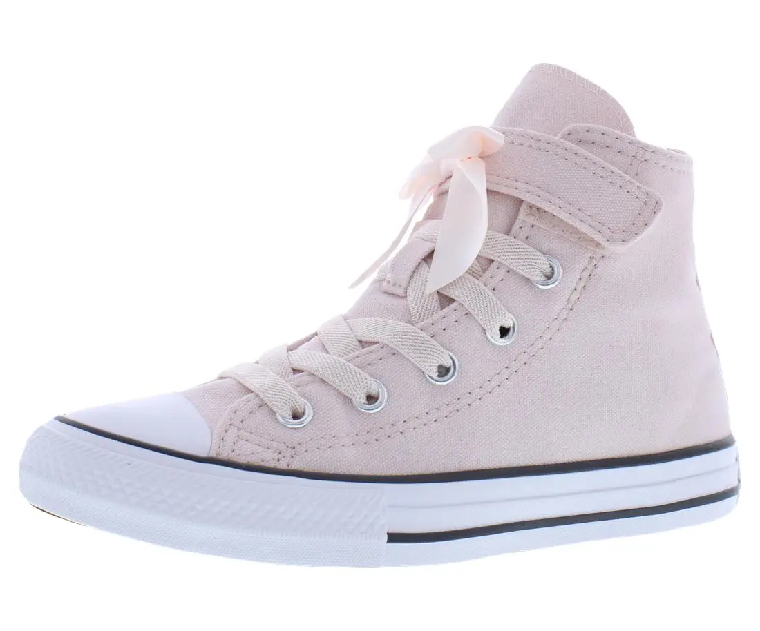 Converse Chuck Taylor All Star 1V High Top GS Girls' Sports Shoes, Round Toe, Lace-Up Design, Suitable for Outdoor & Sports Activities