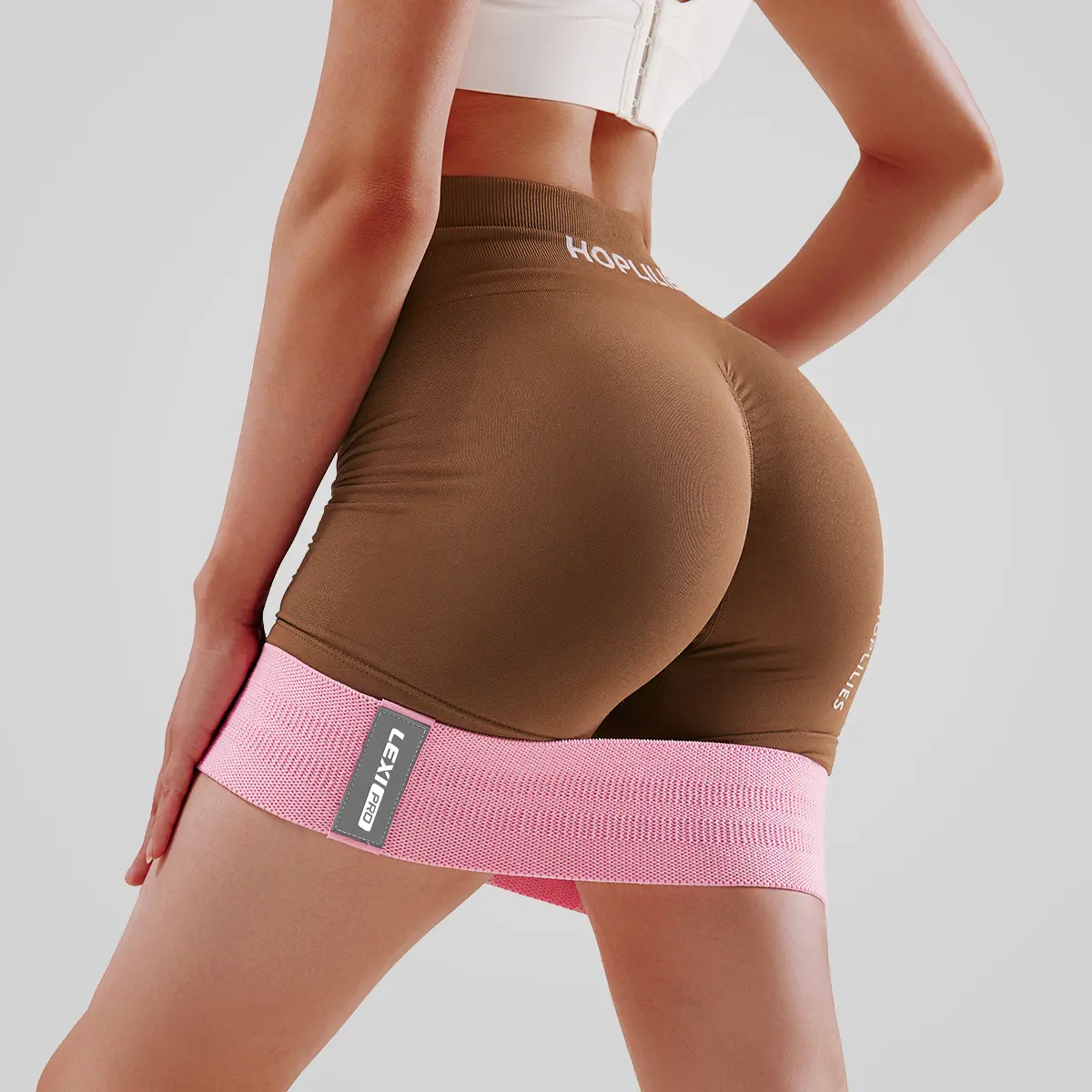 LEXIPRO    for Working Out 3 Set Professional Exercise  for Pilates Yoga Home Gym Booty Leg Training Heavy Medium Light Fabric Loops for Women Men summervibes