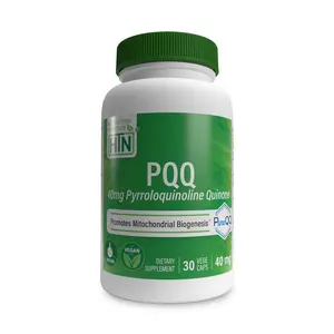 Health Thru Nutrition PQQ – Pyrroloquinoline Quinone 40mg as PureQQ™ | Natural Energy, Mitochondrial & Brain Support
