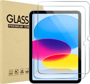 2 Pcs Screen Protector for iPad A16 2025 11th Generation 11 Inch/iPad 10th 2022 10.9 Inch, Tempered Glass Film Guard -Clear Protective Cover  Tablet