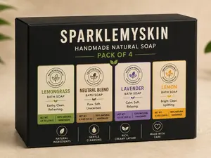 Pack of 4 Handmade Bar Soaps
