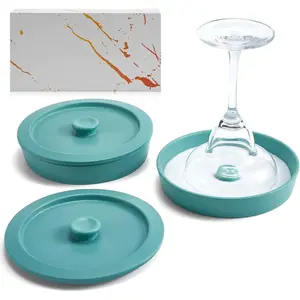 Margarita Salt Rimmer Set of 2 with Lids (Made of Ceramic) Home Bar Accessories Margarita Gift Bartender Kit, Salt Sugar Glass Rimmer for Cocktails, St Patricks Day Accessories Decorations