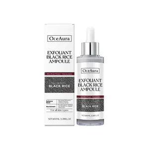 OceAura Black Rice Brightening And Exfoliating Liquid, Face Cleanser Exfoliating Ampere Facial Essence To Soften Skin