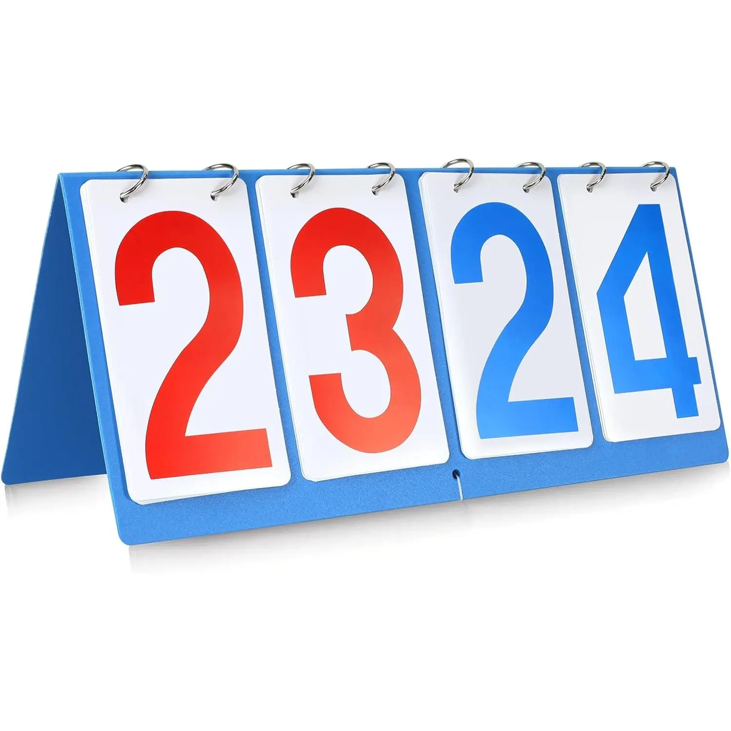 Cornhole Scoreboard, Portable Basketball Scoreboard, Score Board for Sports & Outdoors, Durable Score Keeper with Big Numbers, Table Top Flip Scoreboard