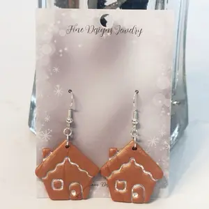 Gingerbread House Earrings