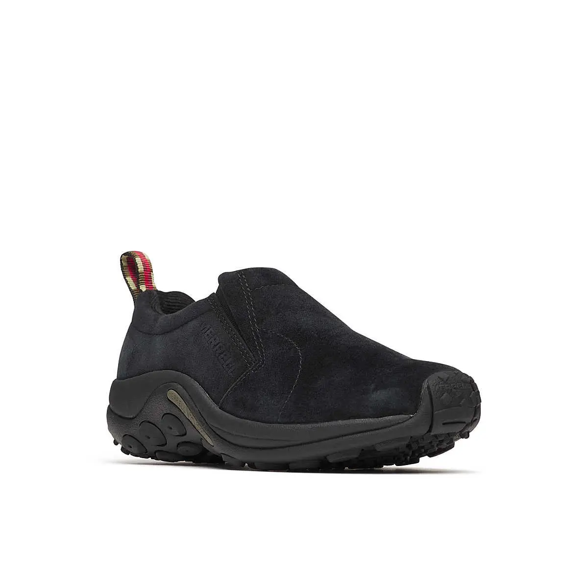 Merrell Jungle Moc Cushioned Round Toe Sneaker in Black | Men's
