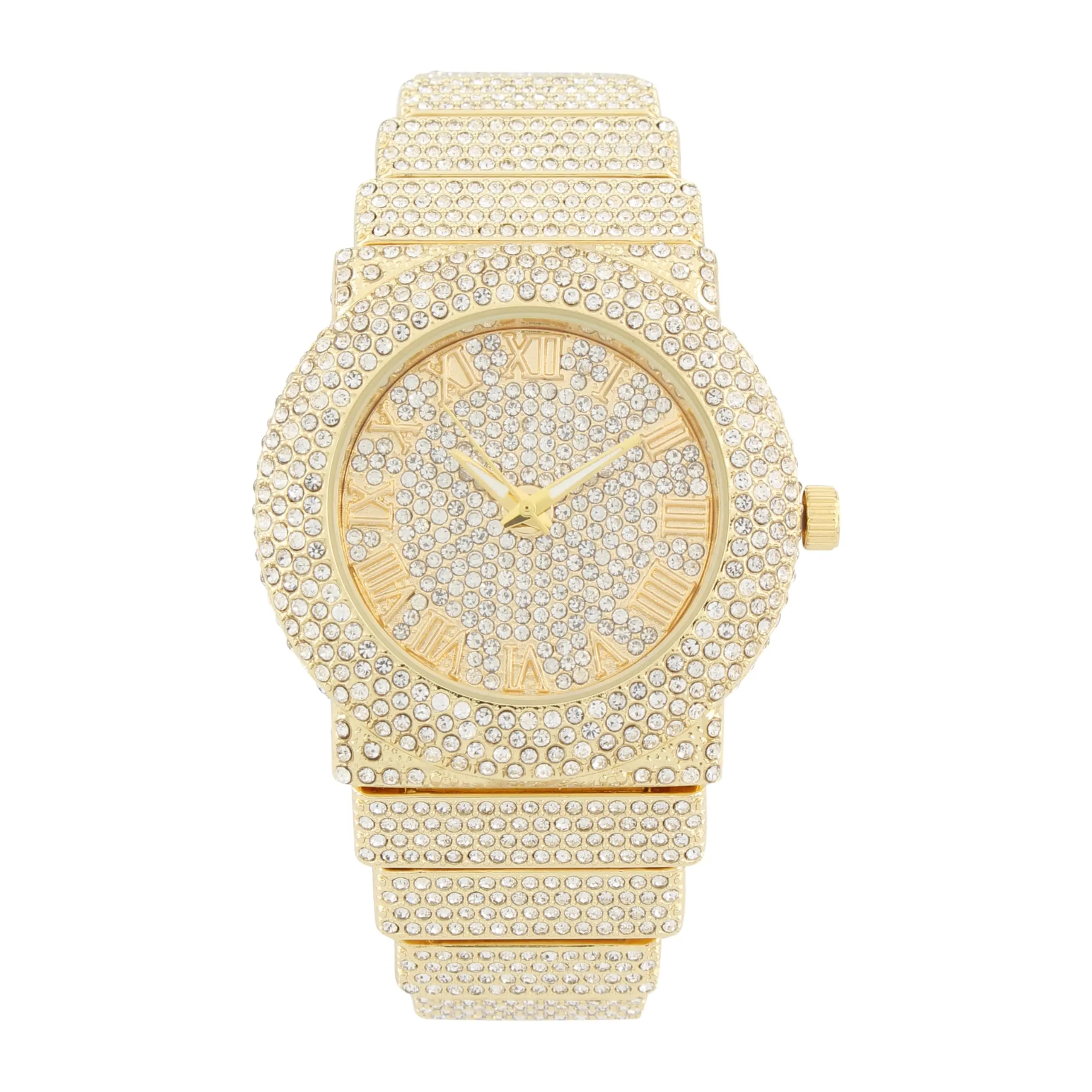 Ladies Moissanite Quartz Wrist Watch Model ST10626LA - Stylish Fashion Accessory for Daily, Occasional Wear, Exquisite style, Iced Out, Trendy Wrist Watch women watches analog quartz watch