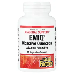 Natural Factors EMIQ®, Bioactive Quercetin, 60 Vegetarian Capsules