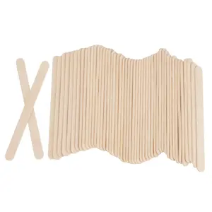 Wooden Popsicle Stick, 100pcs/set DIY Ice Popsicle Stick, DIY Craft Stick for Fan Handle, Classroom Supplies, Art Supplies