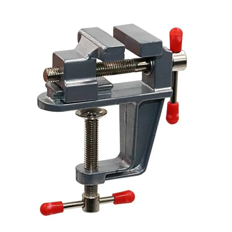 Light-Duty Mini Table Vise Clamp - Compact Handy Craft Bench Vice with Adjustable Grip, No-Drilling Easy Setup, Ideal for Jewelry Fixing, Watch Carving DIY Crafts (Home Supplies Hand Fixing Tool)