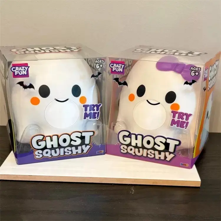 1PCS/SET 2026 Couple Ghost Squishy Toy -Extra Stress-Relief Squeeze Ball, Suitable ForAdult And Children - Ghost- Shaped Stress.Relief and Sensory Play Toy Safe, Durableand Non-Toxic Meterial