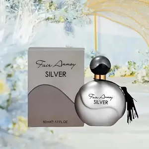 Fashionable Women's Fragrant Eau De Cologne Perfume in Silver Color Bottle, Long Lasting Fragrance, Long Lasting Floral Scent with Jasmine and Lemon, Perfect for Couples and Gift Giving