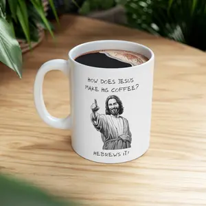 Christian Coffee Mug, Hebrews It Mug, Jesus Mug, Perfect Gift for Christian, Bible Humor Cup