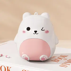 Cute Bear Design Medicine Box, 7-Day Portable Weekly Pill Case, Moisture-Proof Travel Medication Organizer, Daily Compartment Plastic Container, Vitamin Organizer, Supplement Organizer