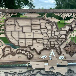 Customizable State travel Map