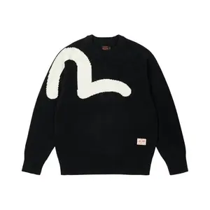 Palace x Evisu Seagull Knit Black (men) by StockX