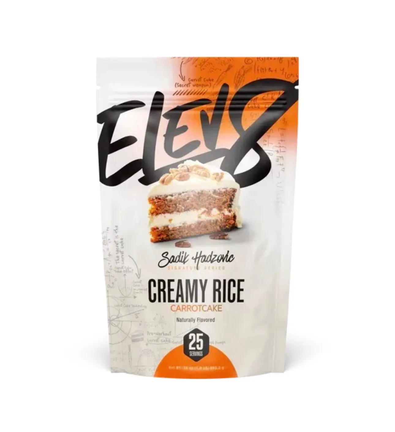 Elev8 Foods Creamy Rice Cereal, 26g Fast Digesting Carbs, Zero Fat, Zero Sugar, Dairy Free, Gluten Free, Vegan Cream of Rice, Pre and Post Workout Meal, 25 Servings