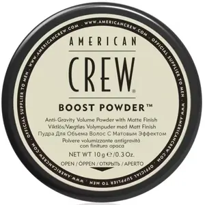American Crew Men's Hair Boost Powder, Provides Lift & Volume, Medium Hold Hair, Shine Low for all hair lengths0.3 Oz Hair Care Moisture Moisturizing Scent Matte Comfort Moisturize Moisturizer