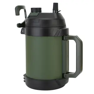 【Hydraful 】Gallon Jug, 115oz Large Insulated Stainless Steel Sports Water Jug, Large Triple Wall Vacuum Insulation Water Bottle-Keeps Cold up to 48 Hrs-Sweat Proof,for Gym, Hiking & Camping