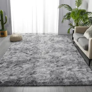 Ultra Soft Solid Color Plush Area Rug, Long Pile Carpet for Living Room, Bedroom, and Window Sill, Cozy Floor Mat for Home Decor