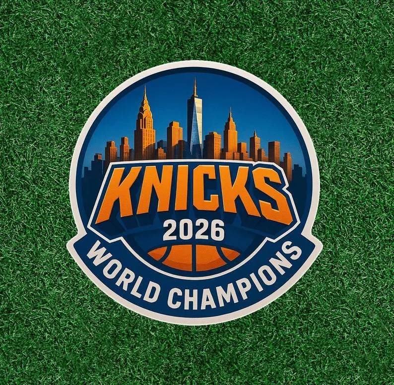 Vintage Kiss-Cut Stickers 2026 Champion,  Knicks  waterproof vinyl sticker