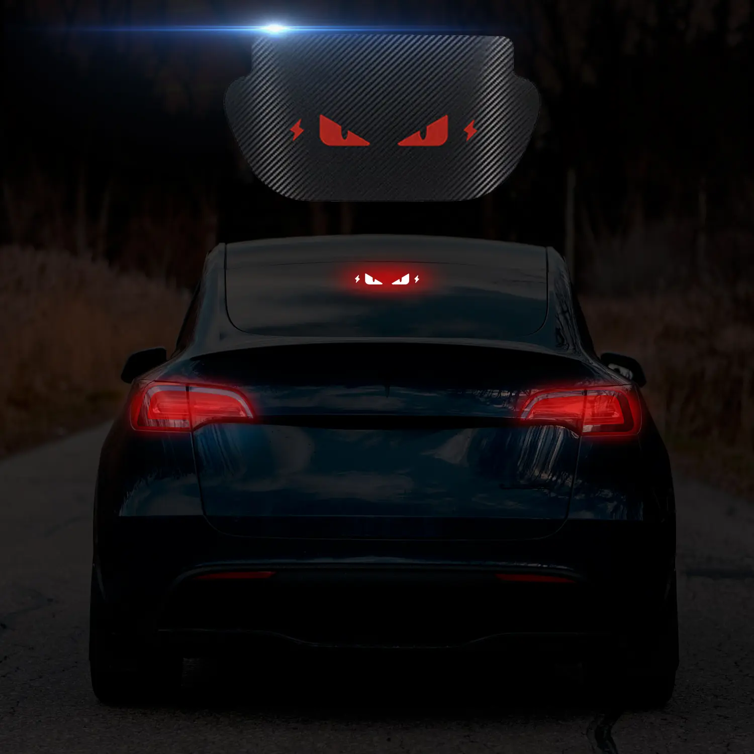 Car Brake Light Sticker Halloween Decoration Accessories for Tesla Model 3 Highalnd & Model Y Juniper Car Stickers Decal