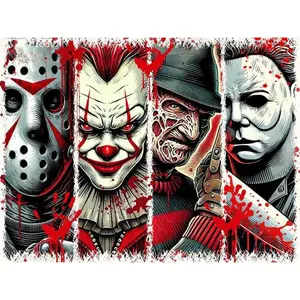 Halloween  Painting Kits for Adults Beginners,5D Full Round Drill  Movie  Art Kits for Adults,DIY  Art Painting and Crafts for Holiday Gifts 12x16 Inch.