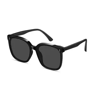 LOHO Sunglasses Womens Polarized Ladies Sun Glasses UV400 Acetate Frame Black Shades Polyvinyl Acetate Modern Oversized Square Silhouette