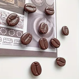 10/20 pcs Coffee Bean Magnetic Fridge Magnets Refrigerator Decorating Magnet Simulation Food Photo Stickers Message Stickers Home Kitchen Decoration Refrigerator Magnets Set