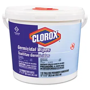 212 MAIN Clorox 30358 Germicidal Wipes - 12x12 in, 110-Count Canister Bucket, Home Cleaning Products, Cleaning Supplies