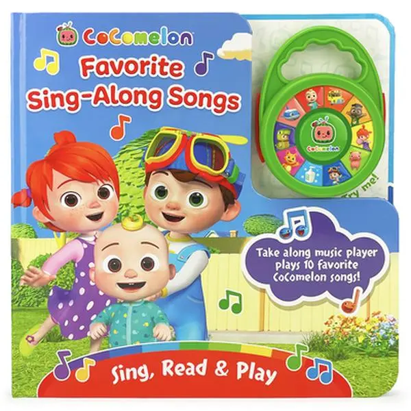 Cocomelon Favorite Sing-Along English Book with Carry-Along Deluxe Music Player - Cottage Door Press Mixed Media Learning Toy for 0-3 Years, 10.7" h x 10.9" l x 1.1" w (Children's & Infants' Humanities Book)