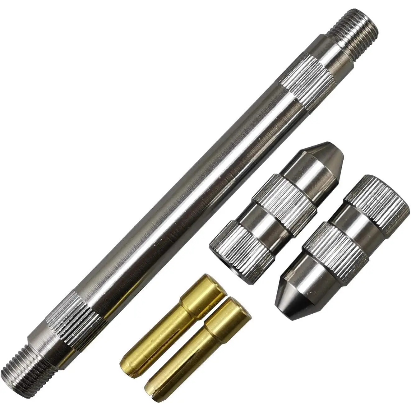 1pc Manual Gripper Body Tool with Multi-Size Collets Set, Compatible with 3/32", 2.4mm, 1/8" TIG Welding Sharpener & 18-180mm Tungsten Electrodes, Industrial Tungsten Grinder Accessory, 1Pcs Manual Gripper Collet 1/8"& 3.2Mm