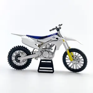 Off-Road Motorcycle Model with Stand, Dirt Bikes, Die-Cast Alloy Collectible, Desktop Motorbike Decoration, Realistic Design, Perfect Gift Idea