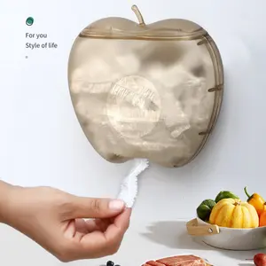 Large Capacity Food Storage Bag Organizer Box, Wall-Mounted No-Drill Pull-Out Design, Ideal for Kitchen Organization & Freshness Preservation