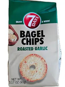 Roasted Garlic Bagel Chips- 7Days 3.17oz