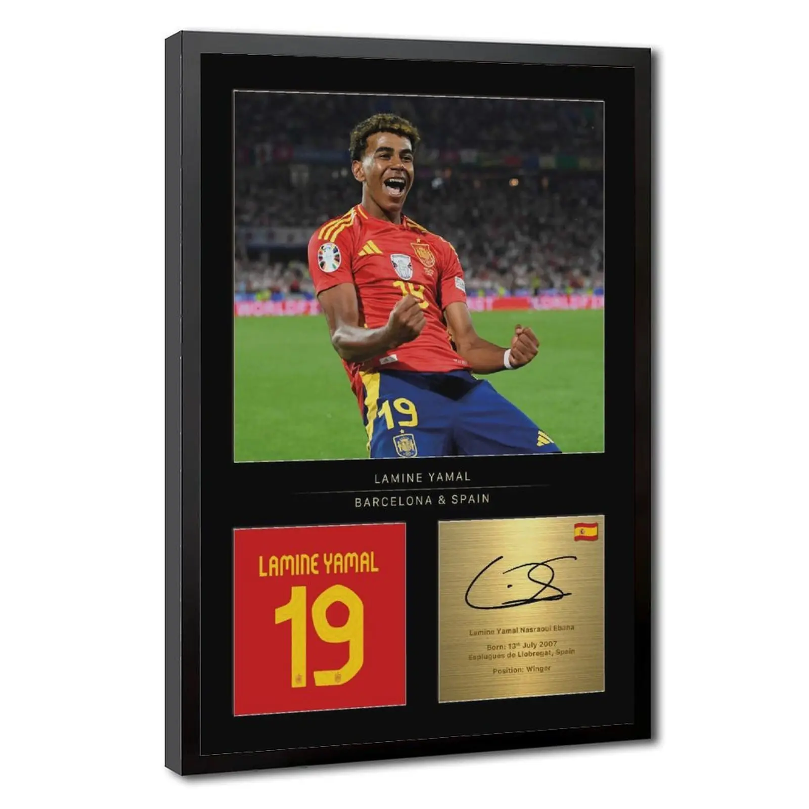Lamine Yamal Soccer Fan Poster Prints - Multi-Size Artistic Graphic Prints, Unique Artwork for Walls, Framable Bedroom Decor, Bathroom Decor Ideas, Ideal Gift for Football Enthusiasts, Sports Bar Home Supply