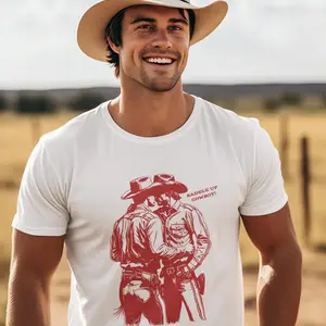 GAY COWBOY SHIRT, Gay Shirt, Mlm Tshirt, Queer Shirt, Saddle Up, Lgbtq Pride Tshirts 2025, Funny Gay Gift, Ride'em Cowboy, Howdy Cowboys