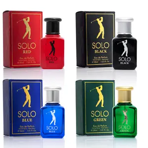 NOVOGLOW Solo 4-PC Men's Mini Perfume Gift Set, Travel-Size EDP Multi-Pack, 4 x 30ml Regular Edition Bottles with Citrus Musk Amber, Woody-Earthy, and Spice Notes