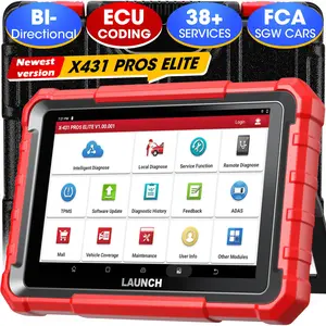 LAUNCH X431 PROS ELITE Bi-directional Diagnostic Scanner, ECU Online Coding, All System Scan Tool, Support 38+ Services, CANFD&DoIP, Guide Function, 2 Years Free Update, Summervibes