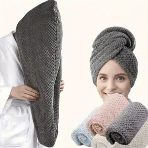 Ultra Soft Microfiber Hair Towel Wrap Quick Dry Super Absorbent Head Towel for Women Gentle Hair Care Bath Turban for Frizzy Damaged Hair