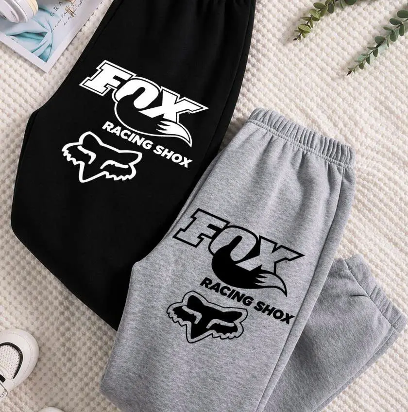 Fox Unisex Racing show Sweatpants, Racing Show Style Jogger Pants for Men & Women, High-speed Inspired Sweatpants, Pants For Racing Lovers, All Seasons Comfort Style