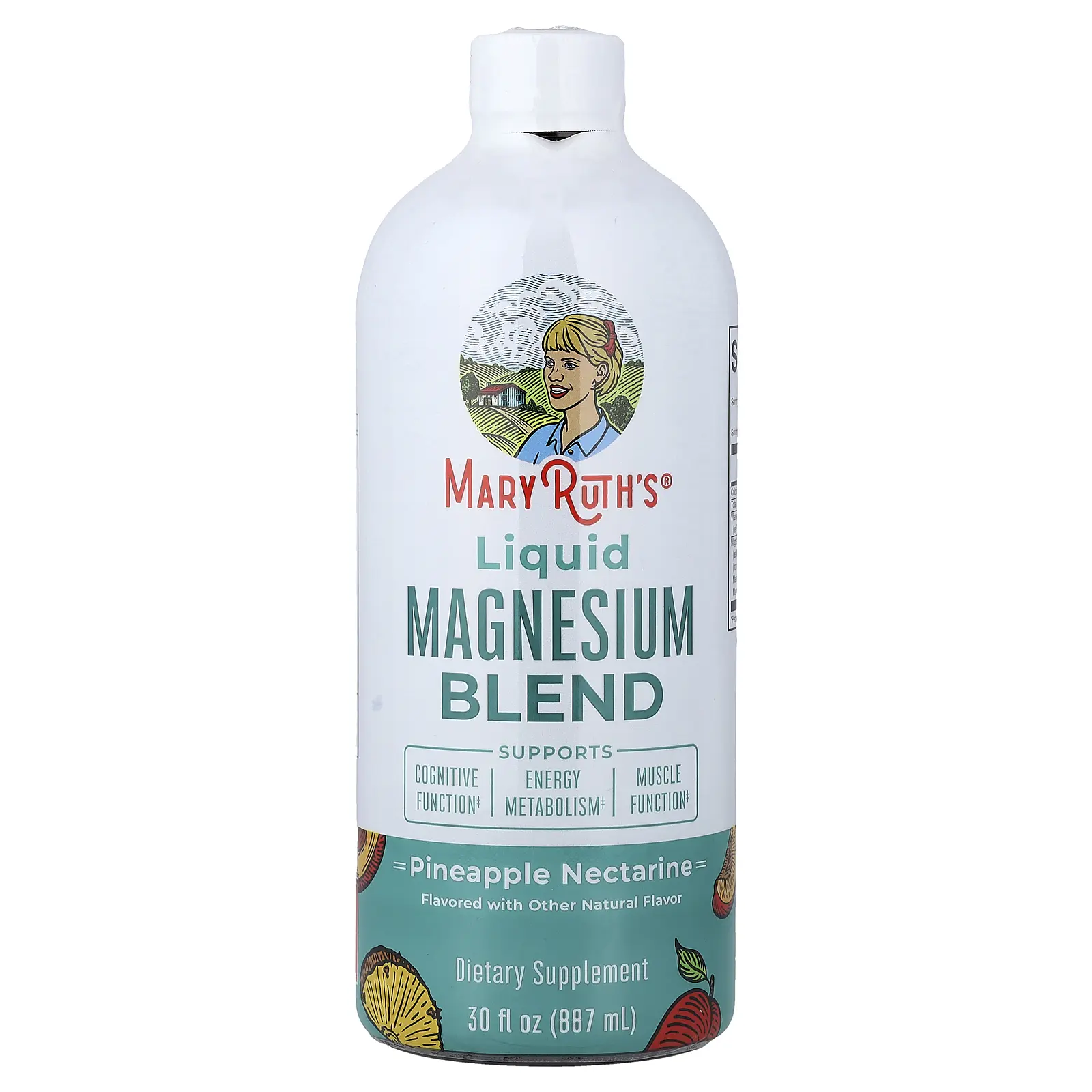 MaryRuth's Liquid Magnesium Blend, Pineapple Nectarine, 30 fl oz (887 ml)